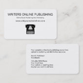 Verlags- on-line-Visitenkarten Visitenkarte (Vorne/Hinten)