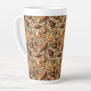 Verlangen nach Croissants Milchtasse