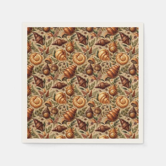 Verlangen nach Croissants  Serviette (Vorderseite)