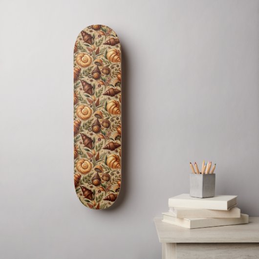Verlangen nach Croissants Skateboard (Wandkunst)