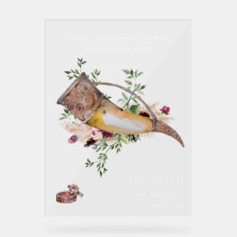 Verlangen Sie unsere Liebe | Elegante WikingWeddin Acrylschild