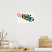 VERLÄNGERN SIE EINE HAND AUF ALLE... POSTER (Küche)
