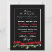 Verlängerung der Ehezeit - Rote Rosen Einladung (Rückseite)