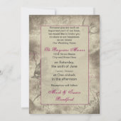 Verlängerung der Einladung zur Ehe - Vintag/Vögel (Rückseite)