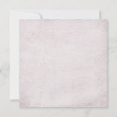 Verlängerung der Hochzeitsreise an der altmodische Einladung (Rückseite)