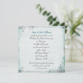 Verlängerung der Hochzeitsreise an der altmodische Einladung (Stehend Vorderseite)