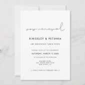 Verlängerung der Minimalistischen handgeschriebene Einladung (Vorderseite)