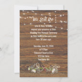 Verlängerung der Wood- und Light-String-Version Einladung (Vorderseite)