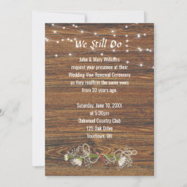 Verlängerung der Wood- und Light-String-Version Einladung