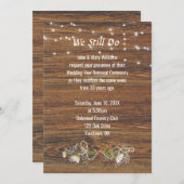 Verlängerung der Wood- und Light-String-Version Einladung (Vorne/Hinten)