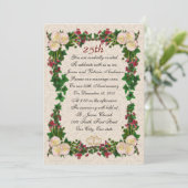 Verlängerung des 25. Hochzeitstages Einladung (Stehend Vorderseite)