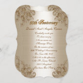 Verlängerung des 50. Jahrestags Einladung (Vorne/Hinten)