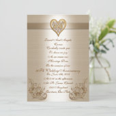 Verlängerung des 50. Jahrestags Einladung (Stehend Vorderseite)