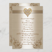 Verlängerung des 50. Jahrestags Einladung (Vorne/Hinten)