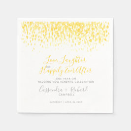 Verlängerung des Gelben Heiratsversprechens 1 Jahr Serviette