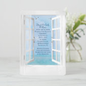 Verlängerung des Hochzeitsstipendiums "Ocean View  Einladung (Stehend Vorderseite)