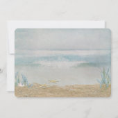 Verlängerung des Hochzeitversprechens am Meeresufe Einladung (Rückseite)