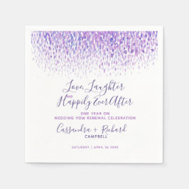 Verlängerung des lila Heiratsversprechens 1 Jahr g Serviette