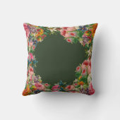 Verlängerung Vintager Rose Personalisiert Kissen (Rückseite)