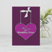 Verlängerung von Ehestimmen - Einladungsherzen Einladung (Stehend Vorderseite)