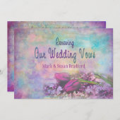 Verlängerung von Ehevows - Einladung zur Blumenfre (Vorne/Hinten)