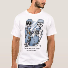 Verlängerungskabel Männer-Weißer T - Shirt