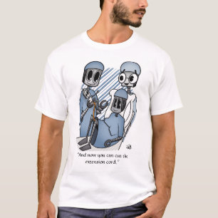 Verlängerungskabel Männer-Weißer T - Shirt