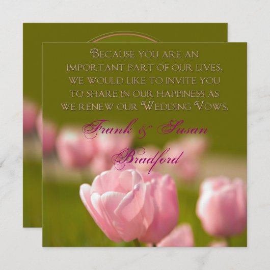 VERLÄNGERUNGSWAHLEN - TULIPS EINLADUNG (Vorne/Hinten)