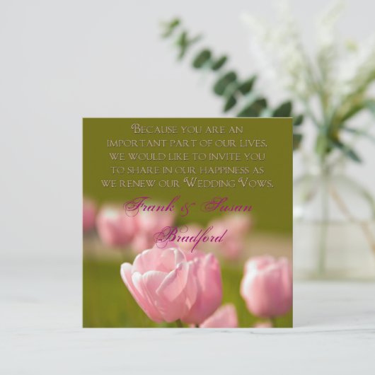 VERLÄNGERUNGSWAHLEN - TULIPS EINLADUNG (Stehend Vorderseite)