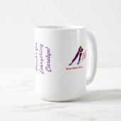 Verlangsamen Sie nie lila/roten langen Kaffeetasse (VorderseiteRechts)