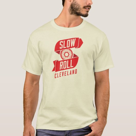 Verlangsamen Sie Rollencleveland-T - Shirt (Vorderseite)