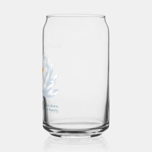 Verlangsamt, nicht zu spät - der weiße Lotus Dosenglas (Links)