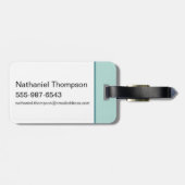 Verlangsamt, nicht zu spät - der weiße Lotus Gepäckanhänger (Rückseite horizontal)