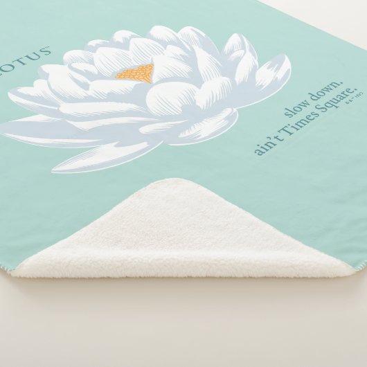 Verlangsamt, nicht zu spät - der weiße Lotus Sherpadecke (3/4)