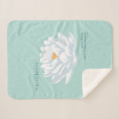 Verlangsamt, nicht zu spät - der weiße Lotus Sherpadecke (Vorderseite (Horizontal))