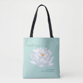 Verlangsamt, nicht zu spät - der weiße Lotus Tasche (Vorderseite)