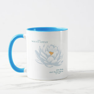 Verlangsamt, nicht zu spät - der weiße Lotus Tasse