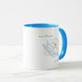 Verlangsamt, nicht zu spät - der weiße Lotus Tasse (VorderseiteRechts)