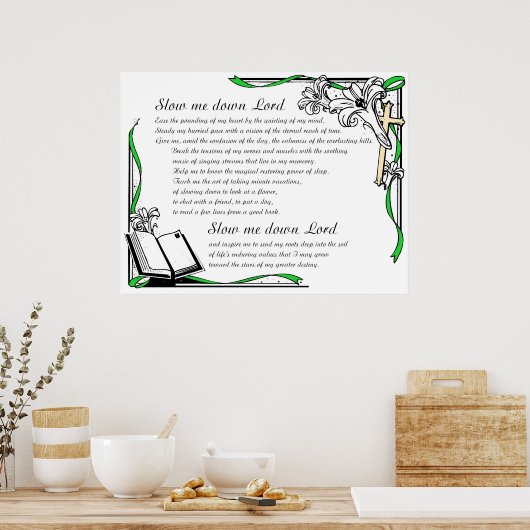 Verlangsamung mich Lord Poster (Küche)