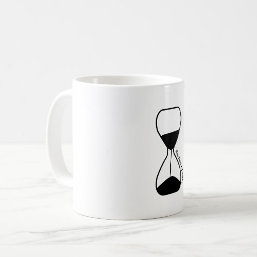 Verlangsamung und Atmen - Selbstversorgung Kaffeetasse (Vorderseite Links)