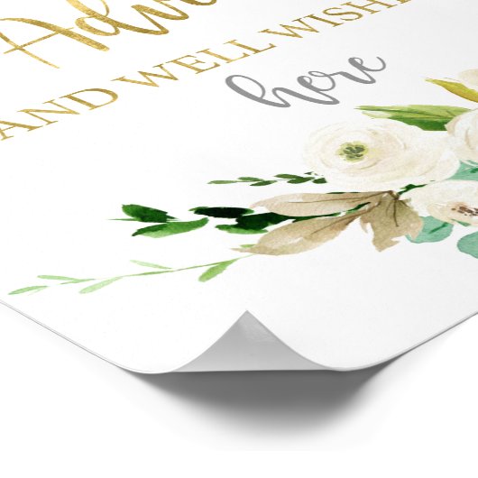 Verlass Advice Babyduschzeichen Poster (Ecke)