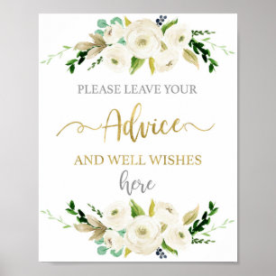 Verlass Advice Babyduschzeichen Poster