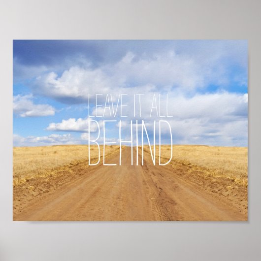 Verlass alles hinter dem Wanderweg Poster (Vorne)