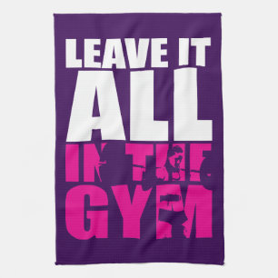 Verlass alles im Fitnessraum - Women's Squat Worko Geschirrtuch