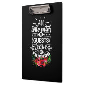 Verlass als Freunde Klemmbrett (Links)