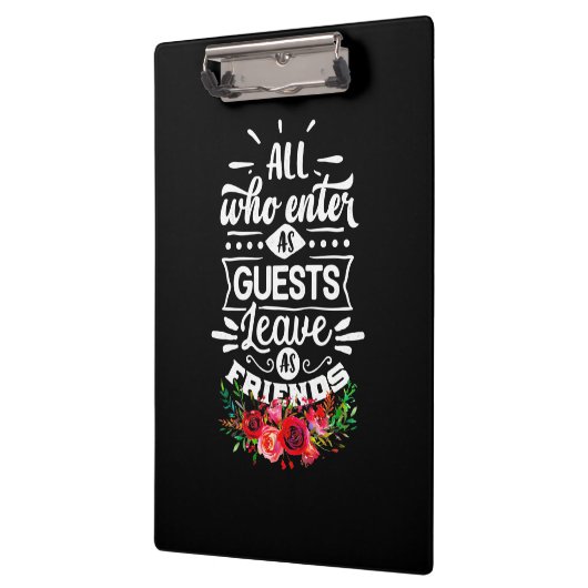 Verlass als Freunde Klemmbrett (Links)