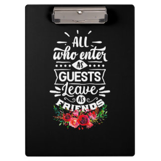 Verlass als Freunde Klemmbrett