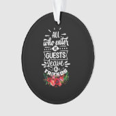 Verlass als Freunde Ornament (Vorderseite)