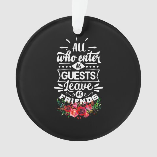 Verlass als Freunde Ornament (Vorderseite)