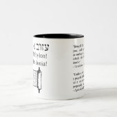 Verlass Babylon! Cup of Wrath - Offenbarung 18:6 Zweifarbige Tasse (Mittel)